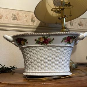 Royal Albert two handled basket